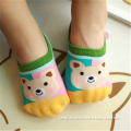 BSP-606 Wholesale Lovely Animal Little Bear Design Anti-slip Baby Socks Cute Yellow Color Baby Socks